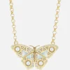 Butterfly Pendant Necklace Pearl