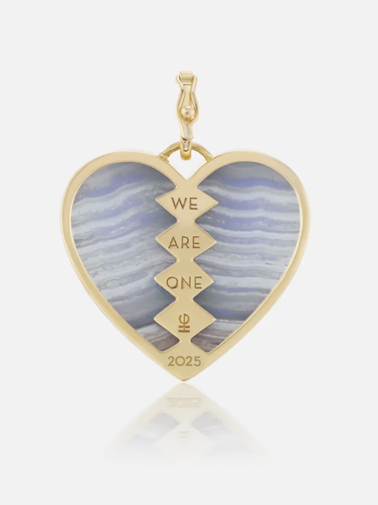 Chalcedony Heart to benefit Futures Without Violence