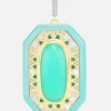 Chrysoprase & Emerald Pendant