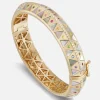 Chubby Stone Inlay Bangle