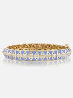 Chubby Stone Inlay Bangle
