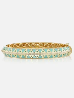 Chubby Stone Inlay Bangle