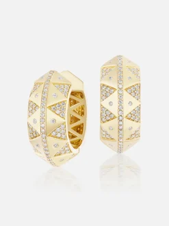 Chubby Talisman Hoop Earrings