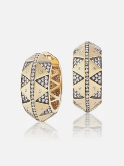 Chubby Talisman Hoop Earrings