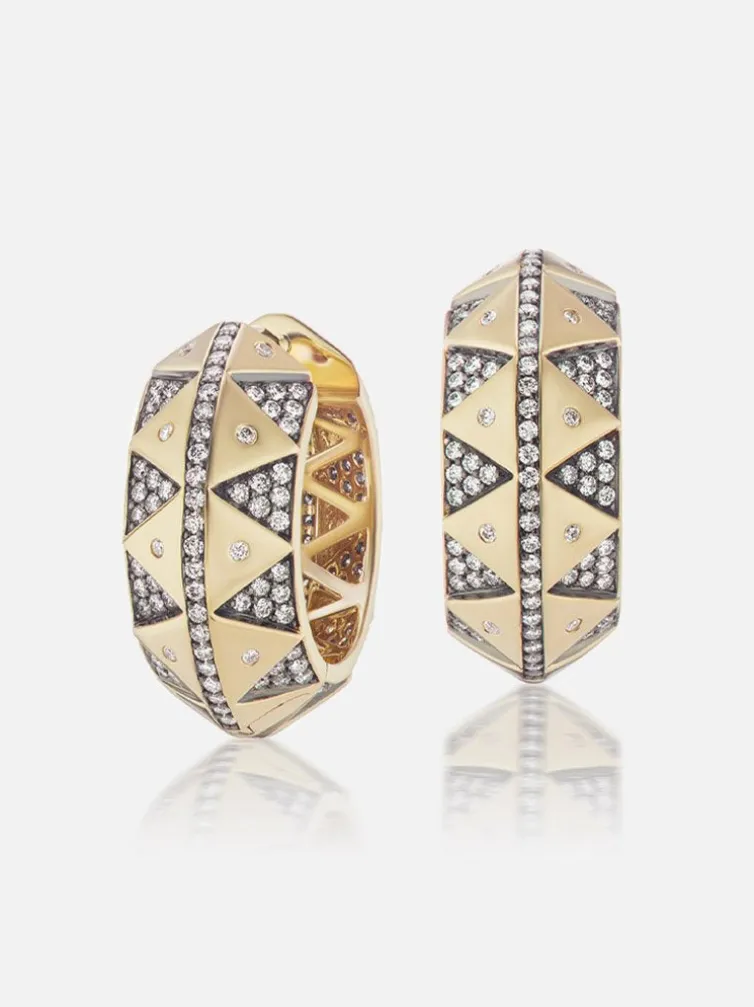 Chubby Talisman Hoop Earrings