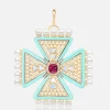 Crux Pearl Tipped Pendant Ruby