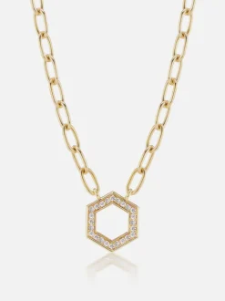Diamond Foundation Cable Chain Necklace