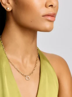 Diamond Foundation Cable Chain Necklace