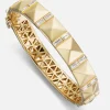 Double Baguette Stud Bangle