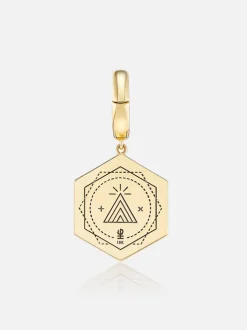 Evil Eye Charm Pendant Emerald