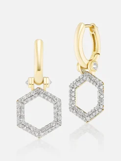 Foundation Huggie Earrings Diamond