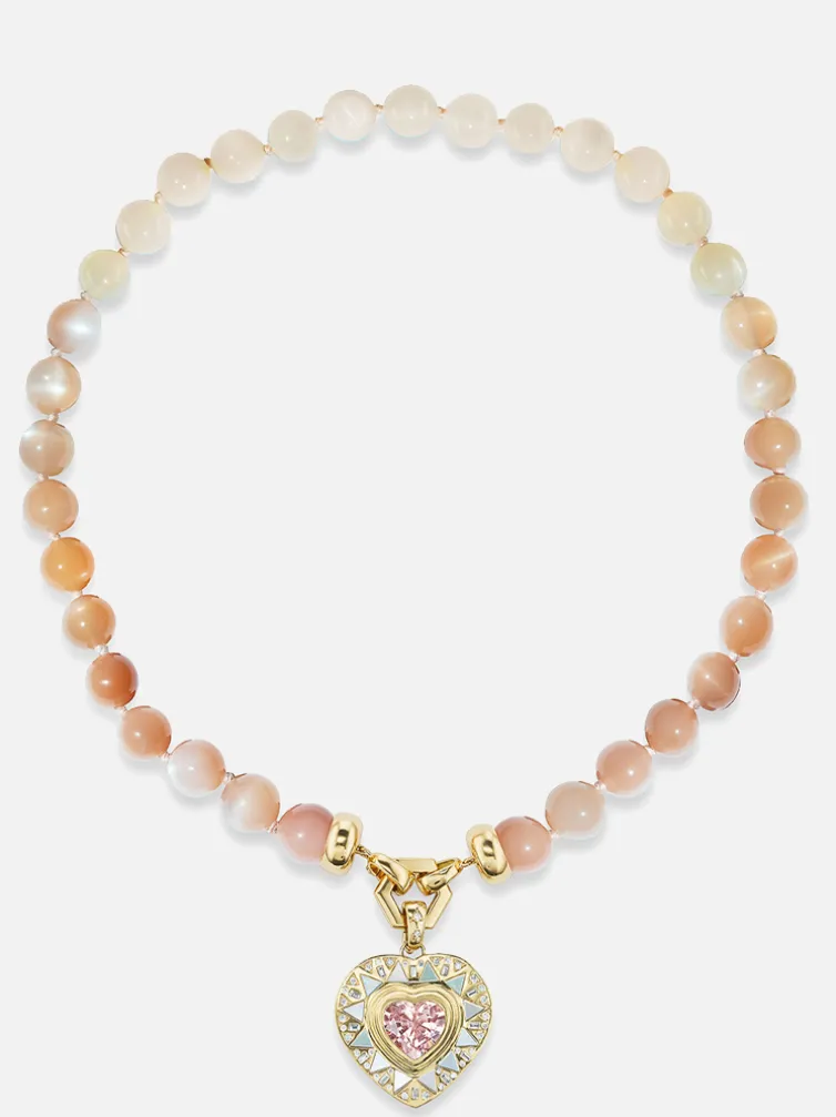 Garnet and Moonstone Necklace