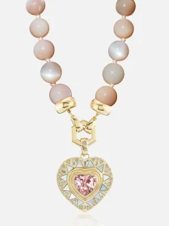 Garnet and Moonstone Necklace