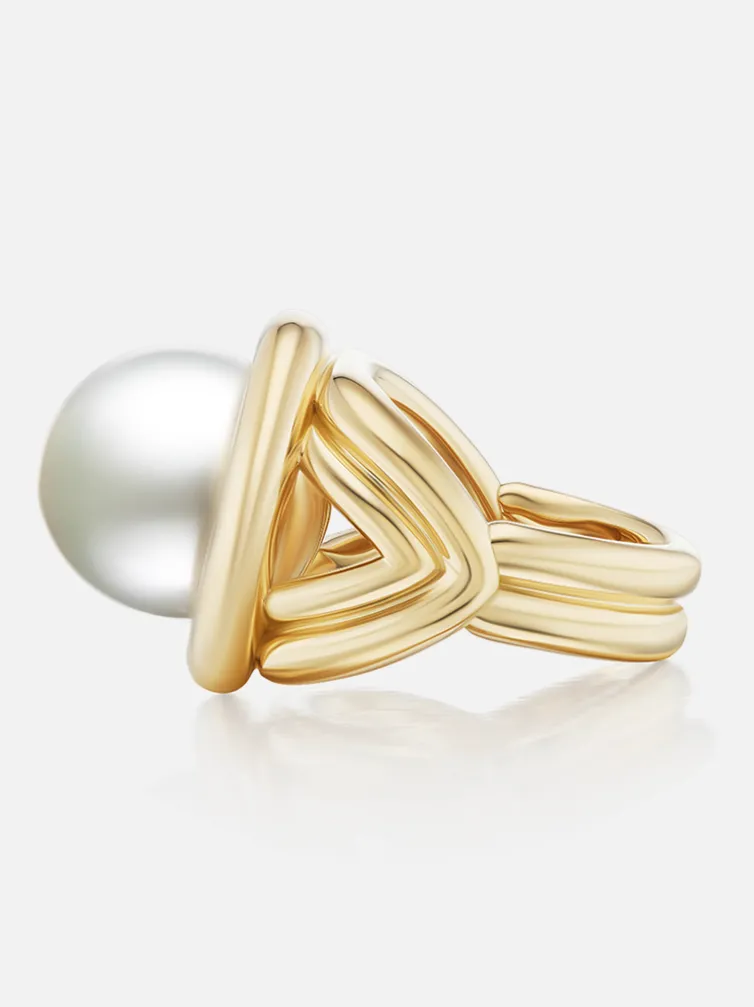 Giza Cocktail Ring Pearl