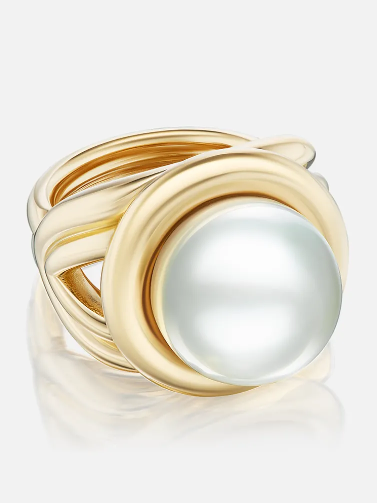 Giza Cocktail Ring Pearl