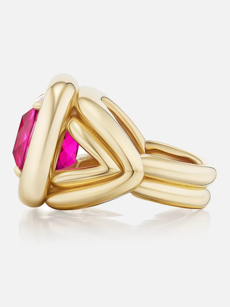 Giza Cocktail Ring Rubellite