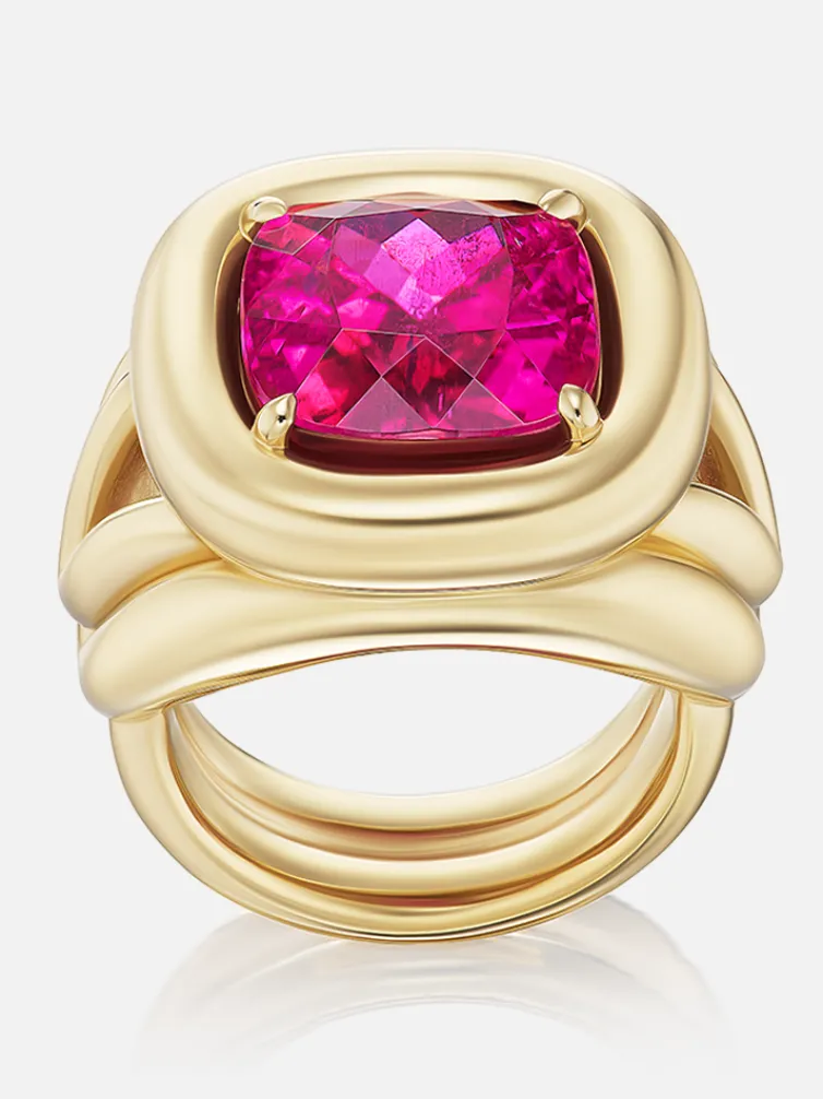 Giza Cocktail Ring Rubellite