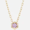 Hexed Amethyst Pendant Necklace
