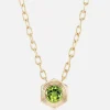 Hexed Peridot Pendant Necklace
