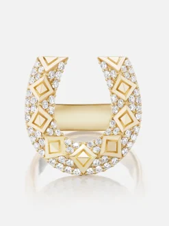 Horseshoe Diamond Ring