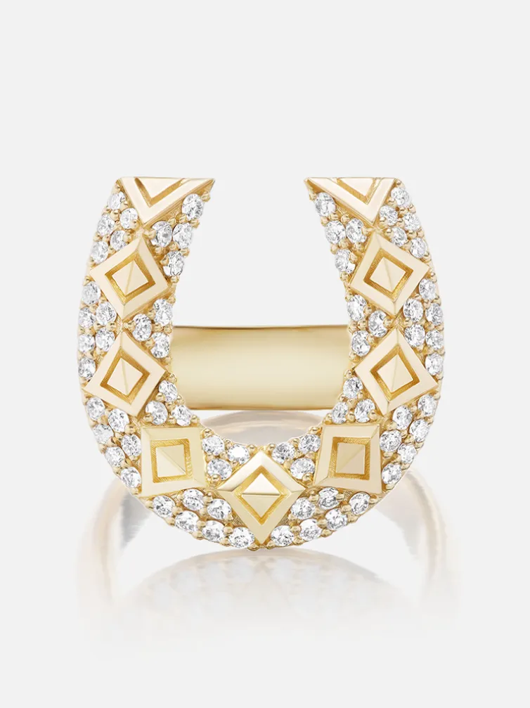 Horseshoe Diamond Ring