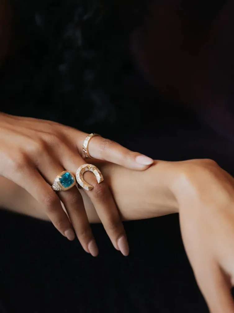 Horseshoe Diamond Ring