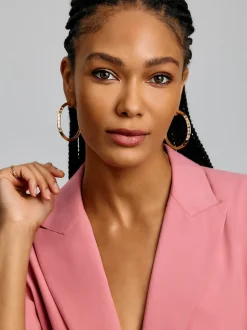 Knife Edge Hoop Earrings