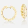 1" Knife Edge Hoops Diamond