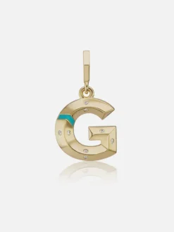 Knife Edge Letter Charms