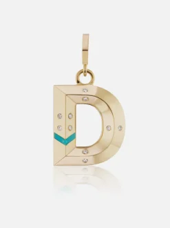 Knife Edge Letter Charms