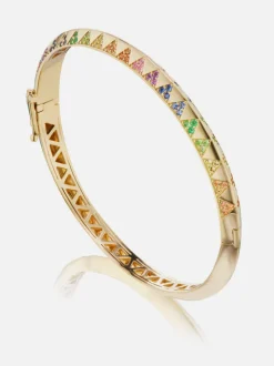 Knife Edge Rainbow Bangle