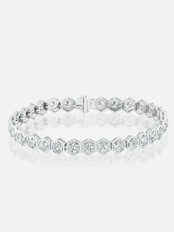 Major Diamond Tennis Bracelet Platinum