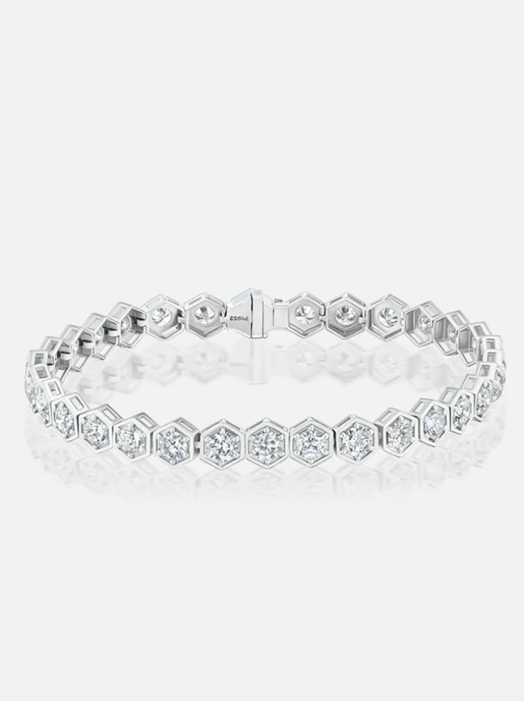 Major Diamond Tennis Bracelet Platinum