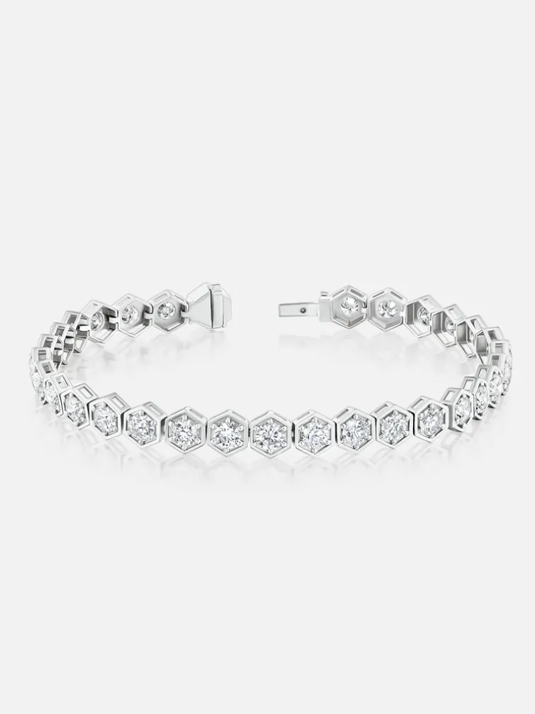 Major Diamond Tennis Bracelet Platinum