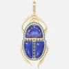 Major Scarab Pendant Iolite Lapis