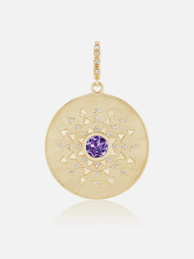 Major Sun Sign Medallion Pendant Months