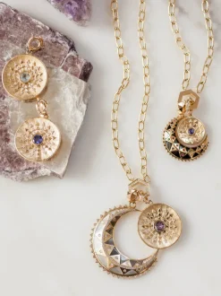 Major Sun Sign Medallion Pendant Months