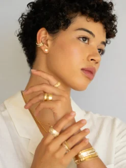 Masego Knife Edge Stud Earrings
