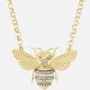 Mini Bee Pendant Necklace Diamond