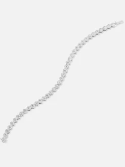Mini Diamond Tennis Bracelet Platinum