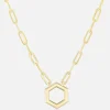 18" Mini Hexagon Foundation Paperclip Chain