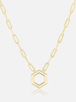 18" Mini Hexagon Foundation Paperclip Chain