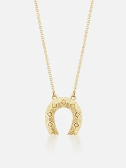 Mini Horseshoe Pendant Necklace