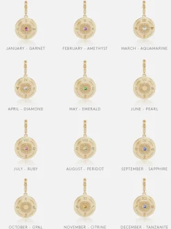 Mini Sun Sign Medallion Months