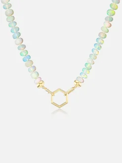 18" Open Bail Opal Bead Foundation Necklace