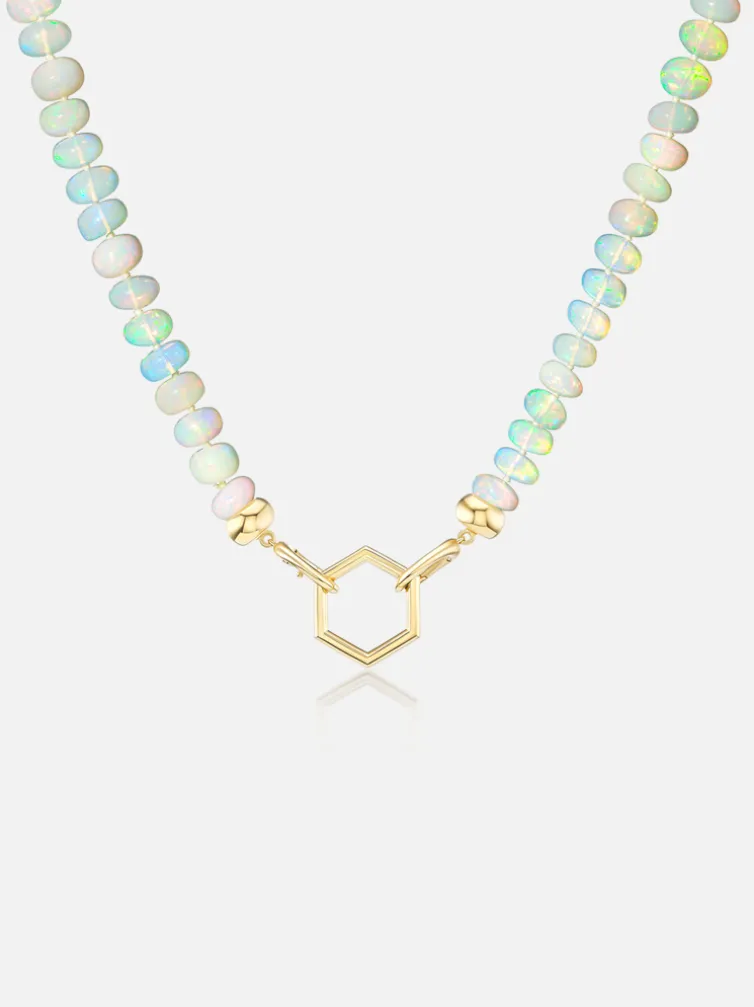 18" Open Bail Opal Bead Foundation Necklace