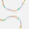 18" Open Bail Pastel Bead Foundation Necklace