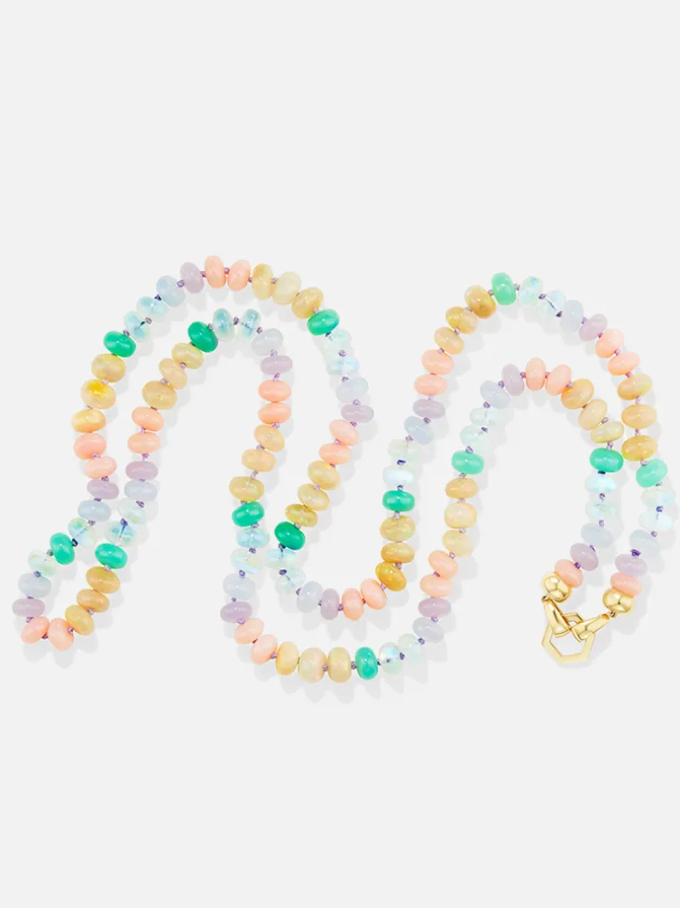 32" Pastel Bead Foundation Necklace