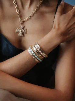 Pearl Cabochon Bangle