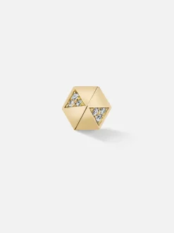 Pyramid Stud Earring Single